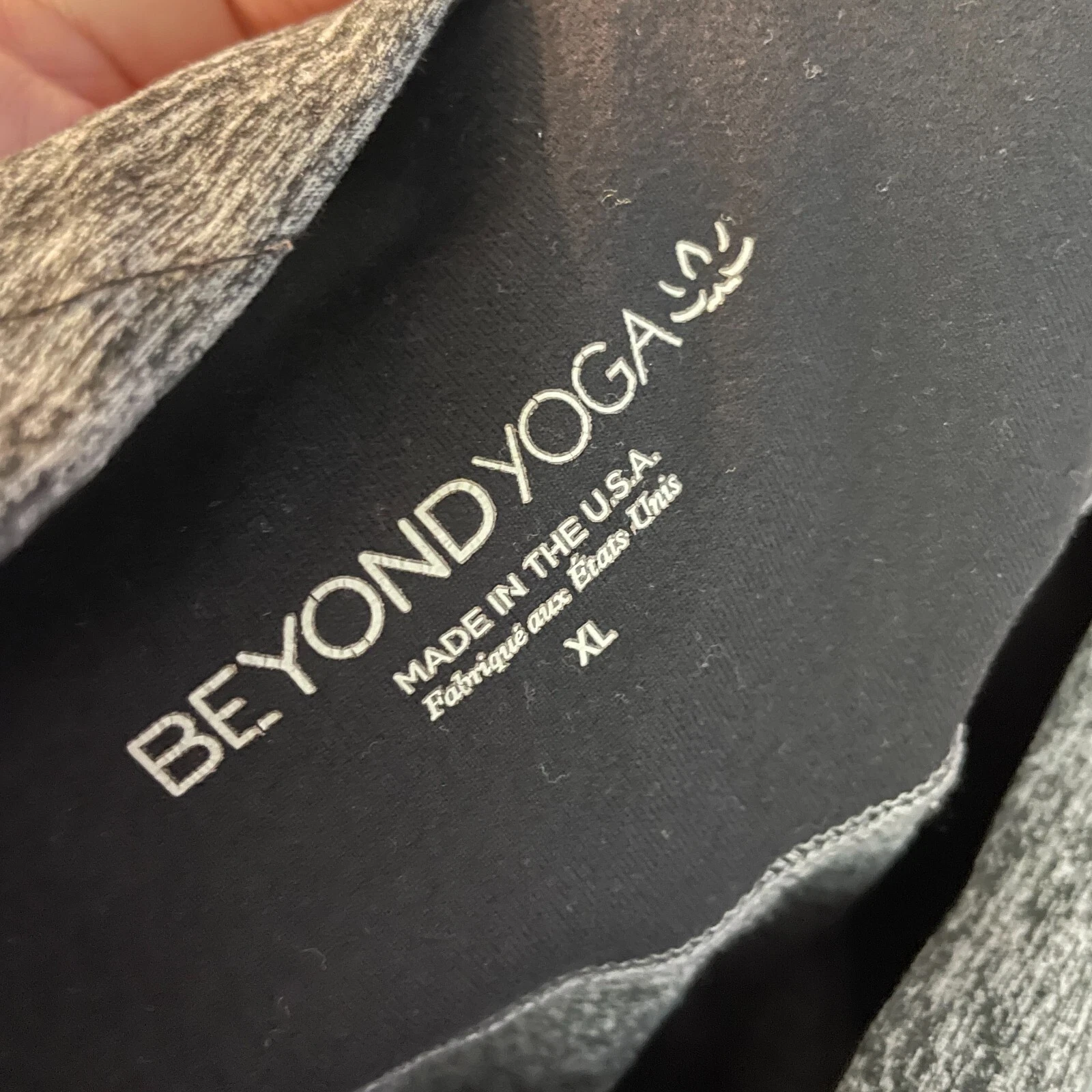 beyond-yoga speckled full length athletic leggings