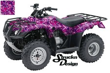 Wavy Hot Pink Purple Trippy Decal Vinyl Graphic Wrap Kit ATV UTV Golf Cart US