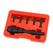6pc Impact Driver Bit Set For Use With Air Hammer Guns 5/16" Hex 4756
