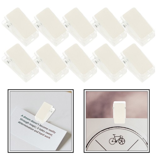 30Pcs Adhesive Clips Sticky Clear Self-Adhesive Clips Sticky Spring ...