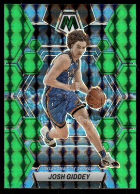 て*ね様 MOVE 3rd color HYPE GREEN G.I.D emD Josh Giddey 2022-23 Panini Mosaic Green Prizm Card #129 Oklahoma