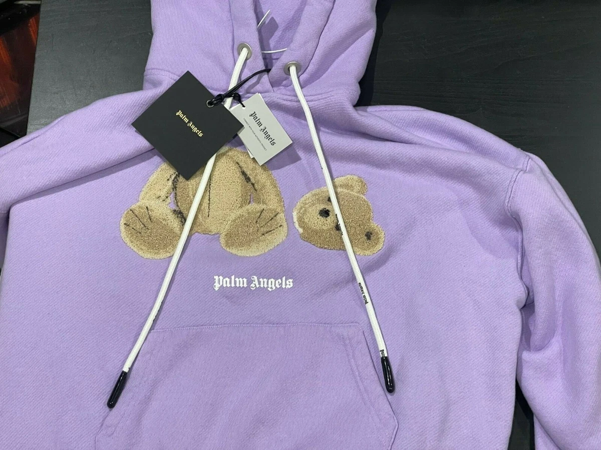 Palm Angels Lilac Bear Hoodie- Sz Small- Brand New With Tags | eBay
