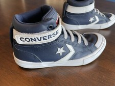 Converse All Star PRO BLAZE STRAP LEATHER Navy Pre-Owned Size 1