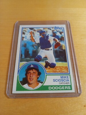 1986 L. A. Police Dept. card #14 - MIKE SCIOSCIA - Los Angeles Dodgers