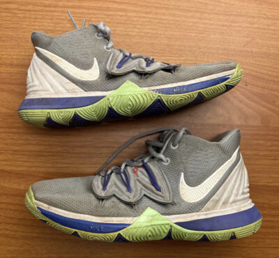 Nike Kyrie 5 V GS Wolf Grey Lime Blast Size 5y 5 Sneakers AQ2456