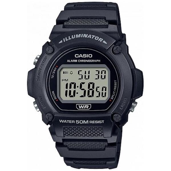 CASIO W-219H-1AVDF OROLOGIO UOMO DIGITALE NERO 47mm SOTTOCOSTO