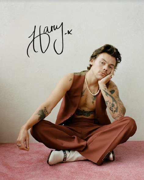 HARRY STYLES SIGNED AUTOGRAPHED REPRINT 8X10 11X17 13X19 COLOR