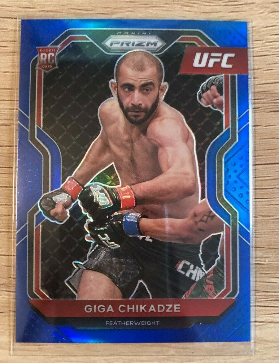 2021 UFC Panini Prizm Giga Chikadze RC Blue Prizm /199