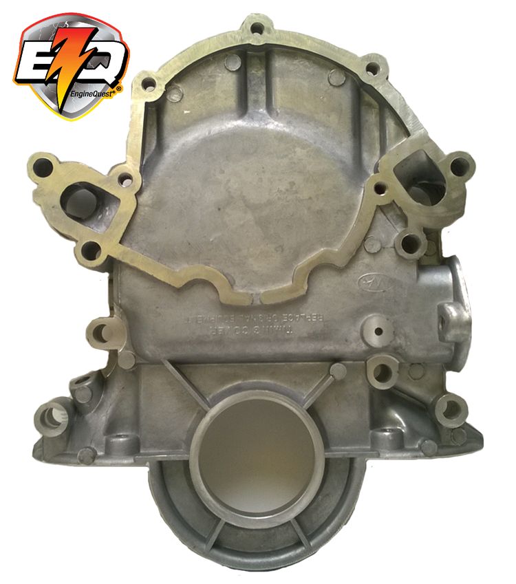 FORD 302 351W TIMING COVER with DIPTUBE HOLE FUEL PUMP MOUNT