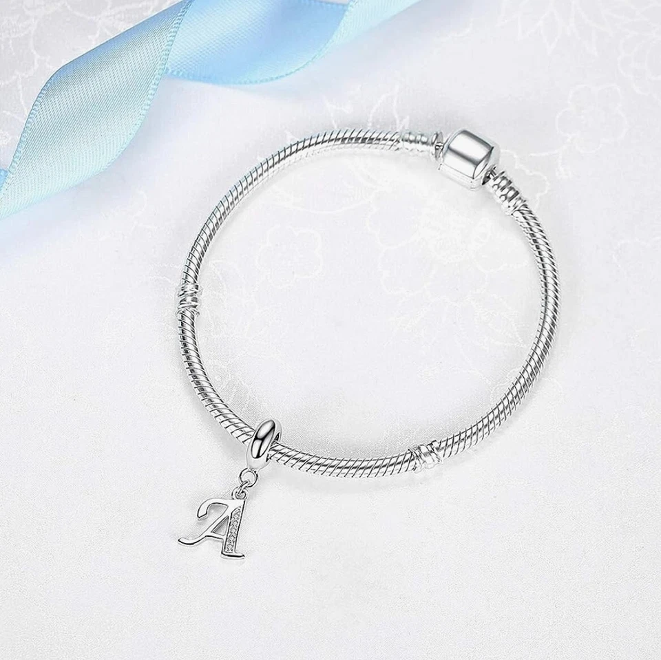 Charm Silver Filled letter  A to Z Dangle Alphabet - Image 2 of 4