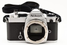 [NEAR MINT] Nikon FM Silver 35mm SLR Film Camera Body From JAPAN