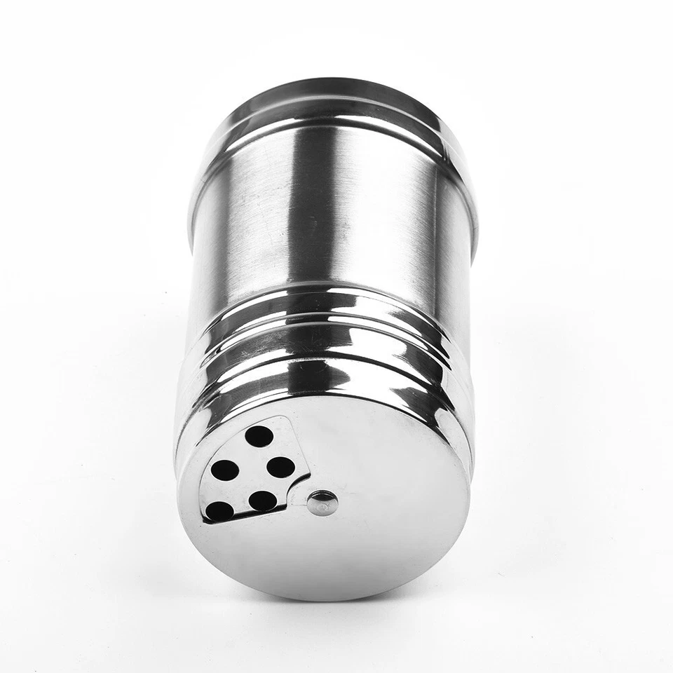 Útil condimento tanque tarro pimienta sal especias acero inoxidable soporte para palillo de dientes Foto 3 de 4