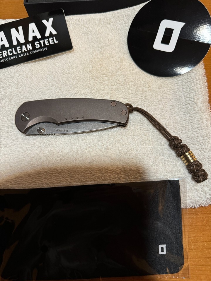 Quiet Carry Knife, Drift, Matte Bronze, Vanax Steel, Frame Lock