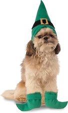 Elf Kit Christmas Holiday Cute Funny Fancy Dress Halloween Pet Dog Cat Costume