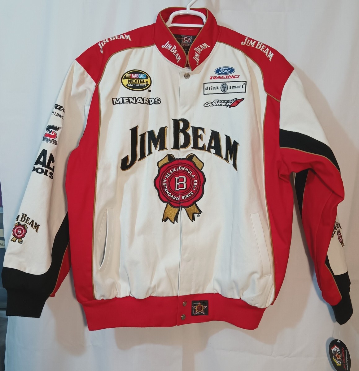Jim Beam NWT, Robby Gordon Nascar Racing JH Design Cotton Jim Beam NWT, Robby Gordon Nascar Racing JH Design Cotton