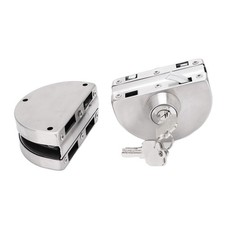 ⁺Glass Door Lock High Security Simple Installation High Friction Rugged