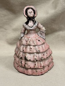 NATIONAL FOUNDRY CO. "LITTLE COLONIAL LADY" CAST IRON SOUTHERN BELLE DOORSTOP