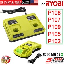 Rapid Fast Charger For RYOBI P108 18V One Plus High Capacity Lithium Battery new