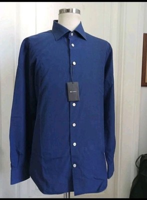 Neu mit Etikett 1100   Kiton Napoli - Hemd - 46 - 18 1/2 - blau