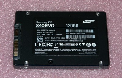 120GB Samsung SSD 840 EVO MZ-7TE120 Solid State Drive Festplatte SATA 6,3cm/2,5''