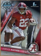 2023 Bowman Chrome University #85 Justice Haynes