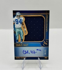 2025 Panini Silhouette CHARLES HALEY Gold Jersey Patch Auto #SA-CHY Cowboys /99