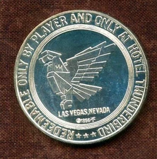1, $1.00 Gaming Token.  1966. Thunderbird Casino.  Las Vegas, NV.