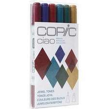 COPIC CIAO Markers JEWEL TONES - 6 pcs