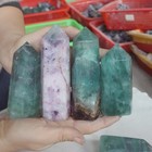 9.5LB 15Pcs Natural Rainbow Fluorite Quartz Crystal Point Tower Polished Healing