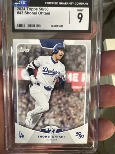 Shohei Ohtani - CGC Mint 9 - 2024 Topps 50/50 HR 27 #43 Tribute card  LA Dodgers