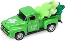 St. Patrick's Day Vintage Farm Truck Decoration with Shamrocks for Home D cor