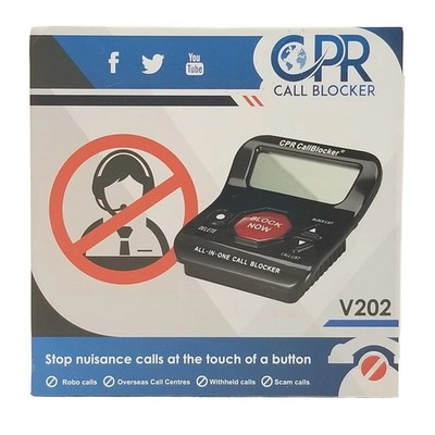 CPR V202 Call Blocker Blocks Robocalls Scam & Unwanted Telemarketing Calls