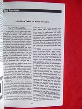 Audio Research SP-11 preamp, D-250 MkII Servo amp review "Absolute Sound" 1987