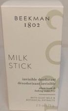 Beekman 1802 Milk Stick Invisible Deodorant Goat Milk 2.5 oz NEW IN BOX