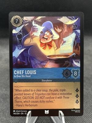 Chef Louis - In Over His Head 140/204 Whispers in the Well Cold Foil