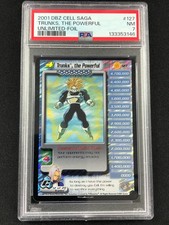 DBZ 2001 Trunks, The Powerful 12 of 20 127 Unlimited Foil PSA 7