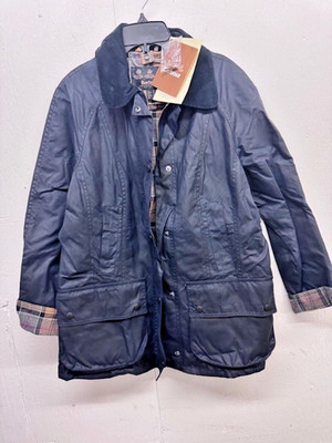 Barbour Beadnell Jacket -Navy -Size 12 *New