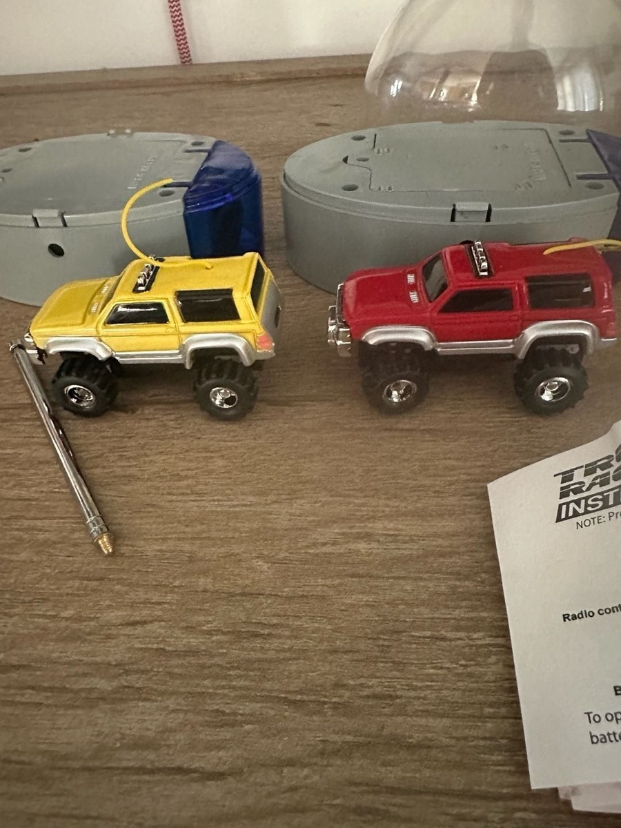 Vintage Shen Qi Wei Micro RC Mini Monster Truck SUV Set of 2