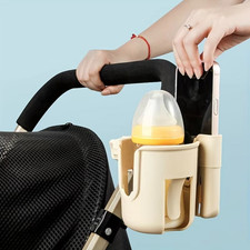 Stroller Cup Holder with Phone Holder, Universal for Bike, Wheelchair, Scooter