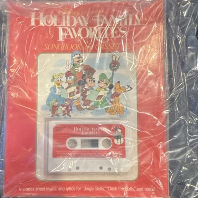 Disneyland Records & Tapes Mickey Mouse Holiday Favorites Songbook+Cassette