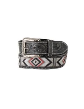 Nocona Western Belt Mens Embroidered Diamond Twisted N210007201