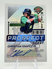 2024 Panini Prospect Edition Christian Knapczyk #54 Signatures (AU, RC)