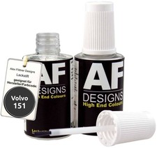 Lackstift für Volvo 151 Schwarz Metallic schnelltrocknend 2x20ml Autolack