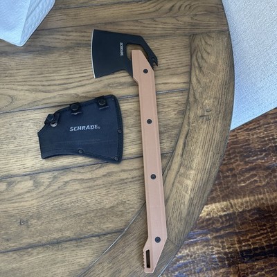 New Schrade Frontier Axe Brown 1121078