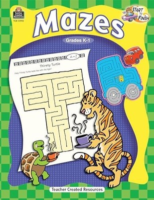 Mazes, Grades K-1 (Start to Finish Series) - Paperback - VERY GOOD