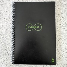 Rocketbook Smart Reusable Spiral Notebook Black, No Pen