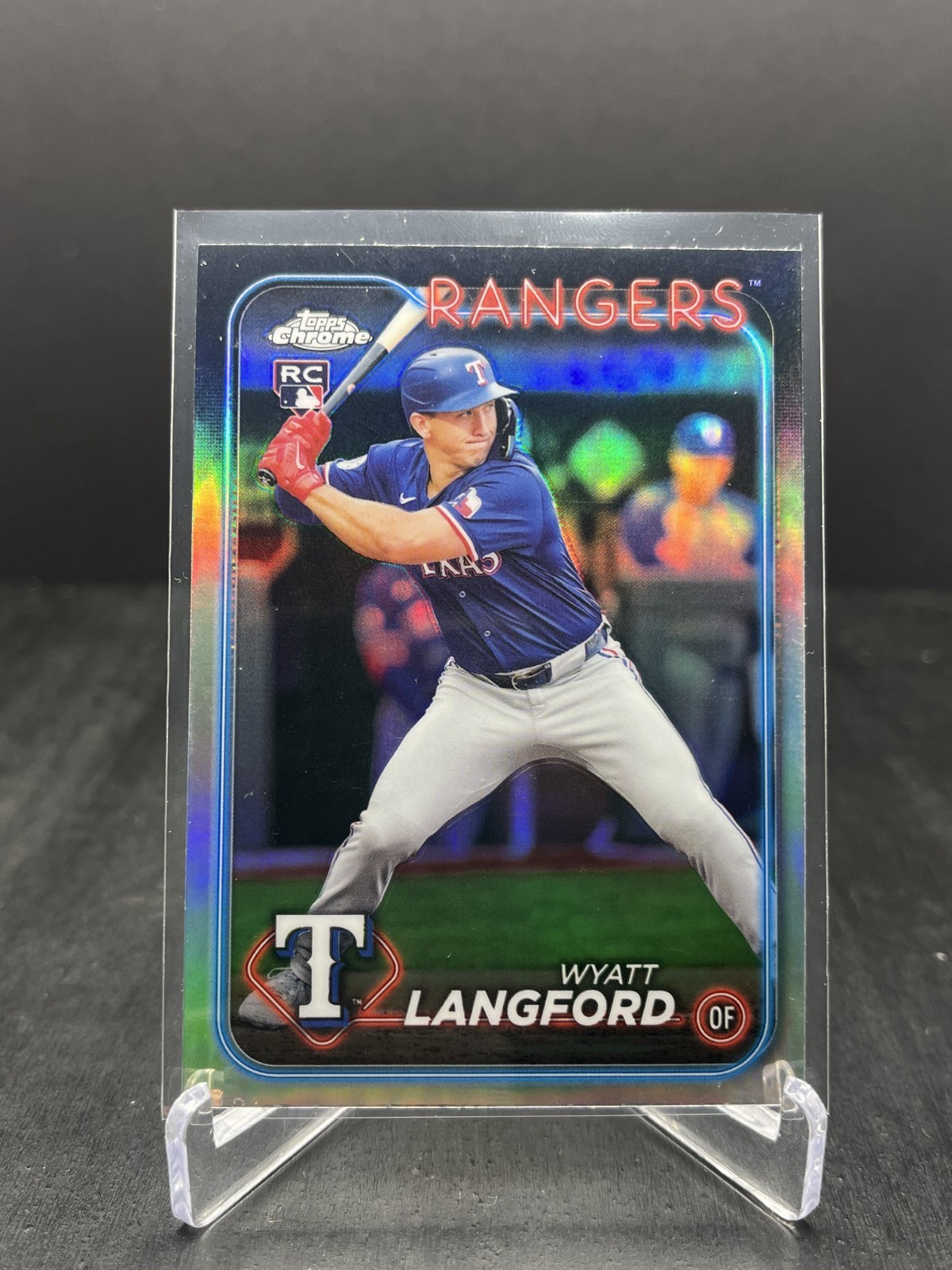 2024 Topps Update Series Chrome Wyatt Langford RC Rookie Refractor #USC35