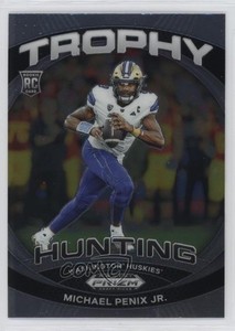 2024 Panini Prizm Draft Picks Trophy Hunting Michael Penix Jr #TH-MPJ Rookie RC