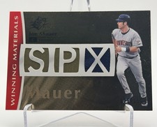 Joe Mauer 2008 Upper Deck SPx Winning Materials WM-JM Serial /150 Twins