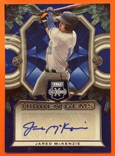 2023 Panini Elite Extra Edition Hidden Gems Auto Blue Jared McKenzie #HG-JMK